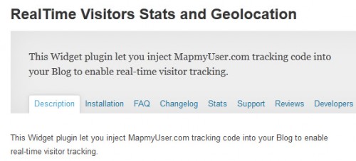 RealTime Visitors Stats and Geolocation